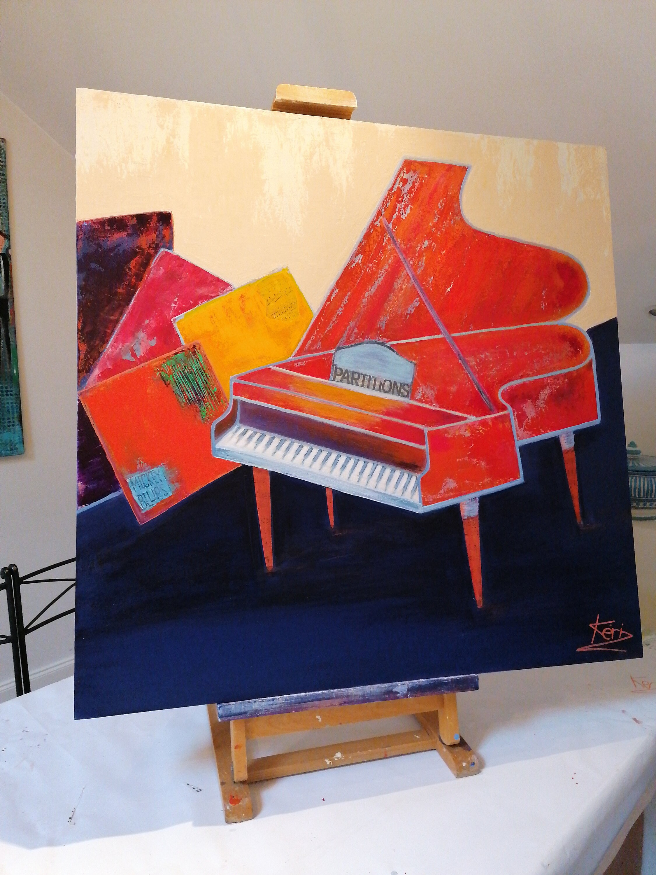 Peinture Piano Moderne
