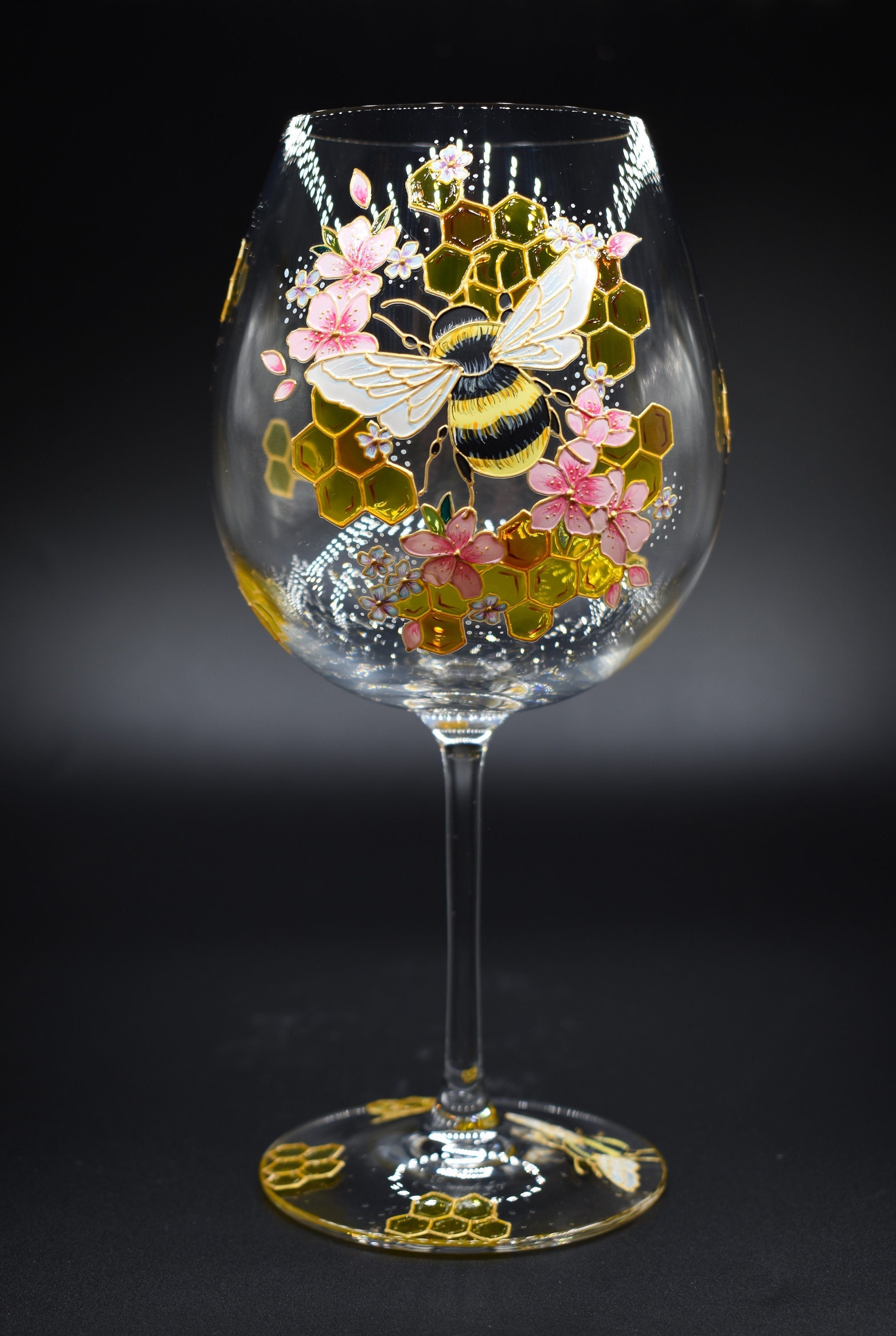 Glass Engraving  Glass engraving, Glass, Bee on flower