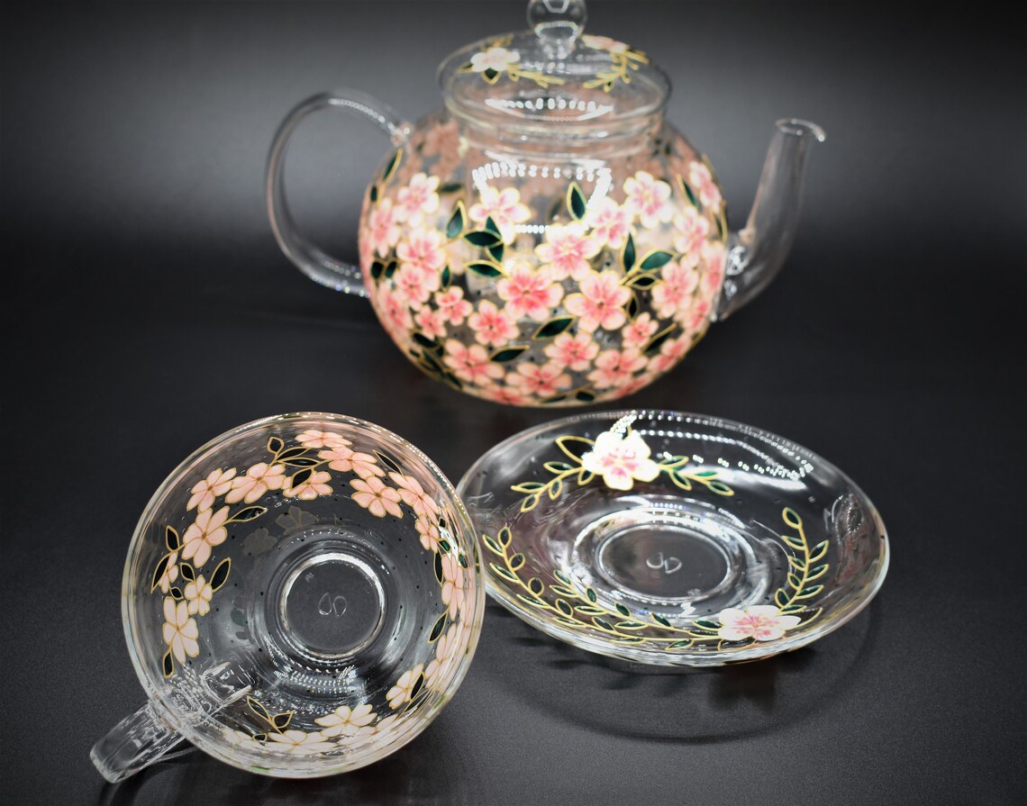 Cherry Blossom Tea Set Sakura Tea Set Cherry Blossom Tea Party Etsy