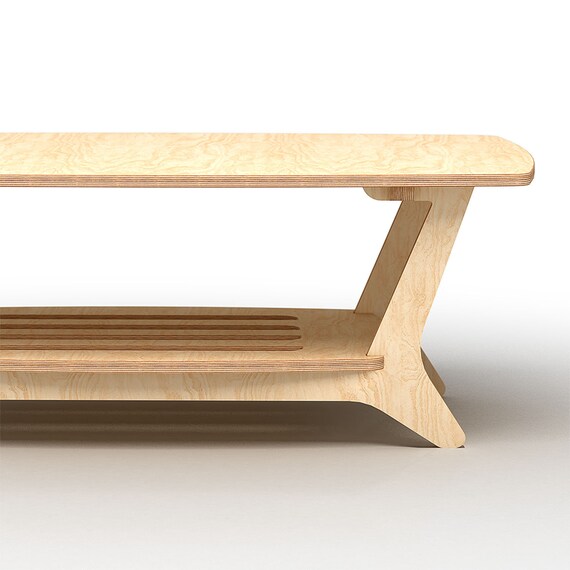 Coffee Table With Shelves Coffee Table With Shelves, Birch Ply Coffee Table