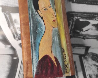 Portafogli en Vera Pelle Dipinto a Mano “Modigliani”