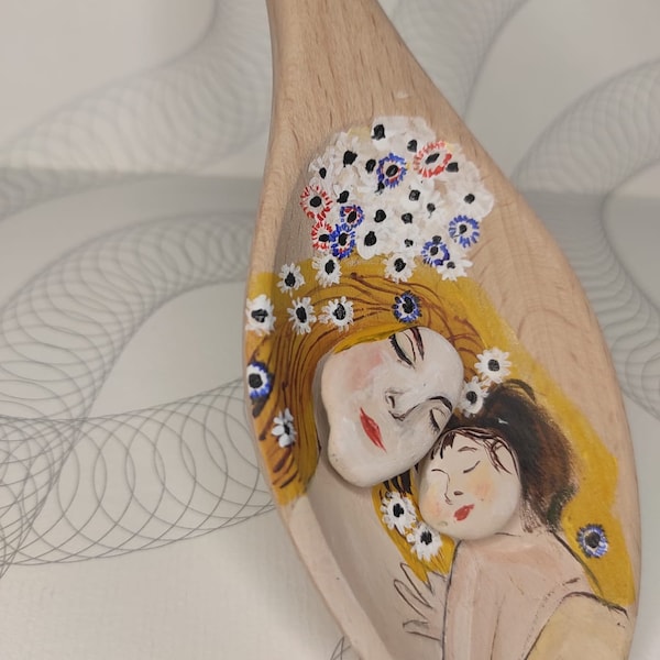Mestolo Decorativo “La maternità” di Klimt Idee Regalo Festa della Mamma