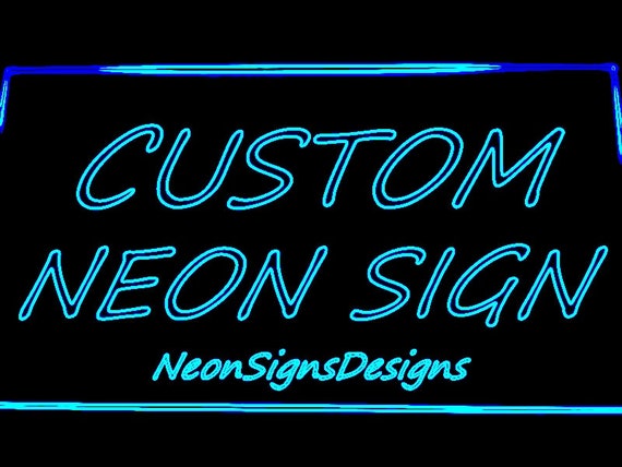 Custom Neon Sign Design Your Own Led Light Sign For Living Room Bedroom Home Decor Bar Decor Wall Decor 3 Sizes 7 Colors Multi Color