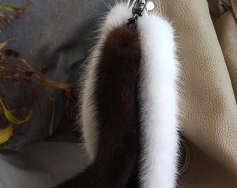 本物のミンクのしっぽ：柔らかい毛皮のアクセサリー、コスプレ用品（10