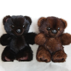 ミンクファーのテディベア Real mink fur teddy bears - Etsy 日本