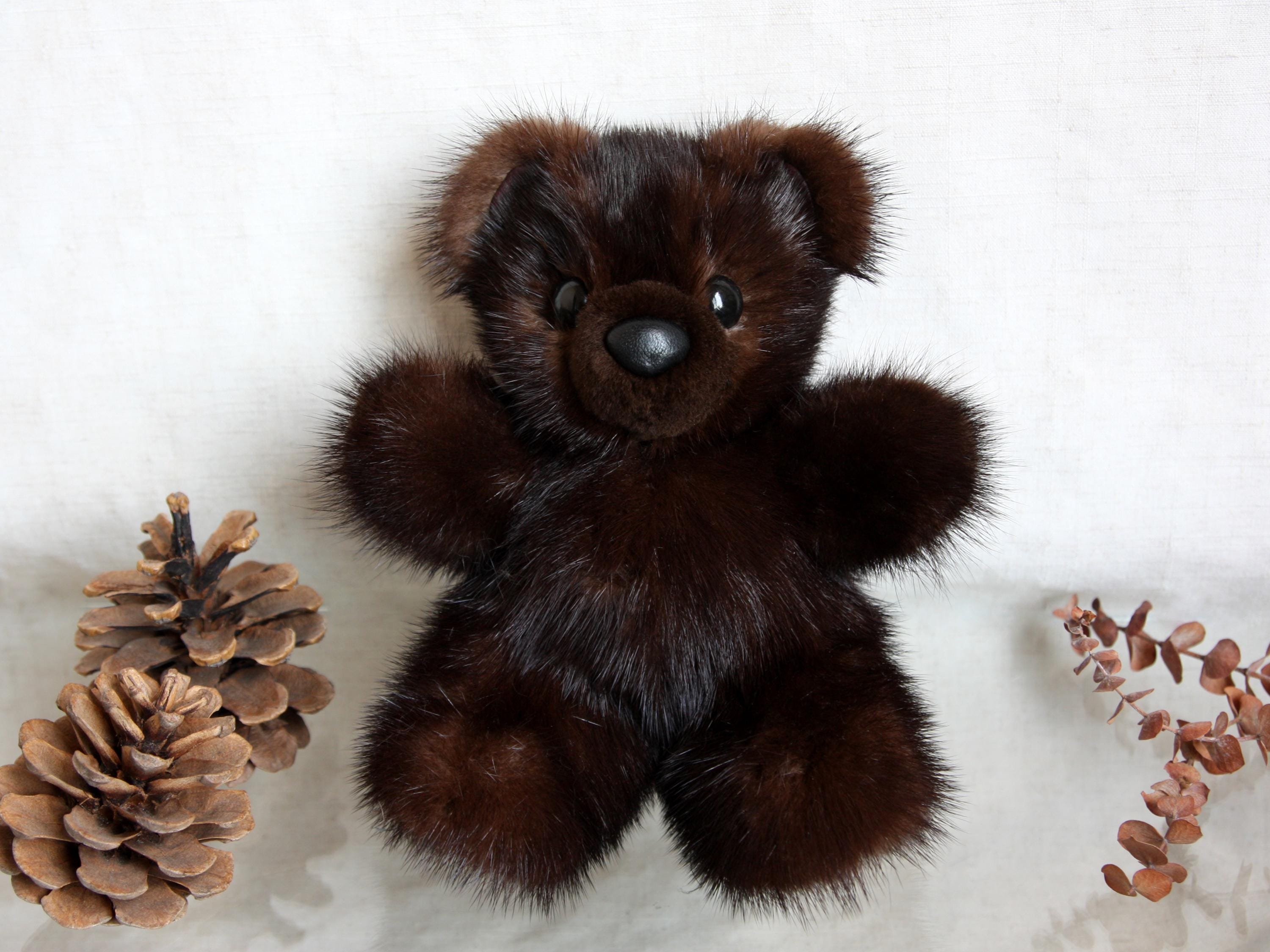 Real mink fur teddy bears - Etsy 日本