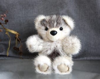 ミンクファーのテディベア ヴィンテージ ミンクファー テディベア ぬいぐるみ 9インチ - Etsy 日本