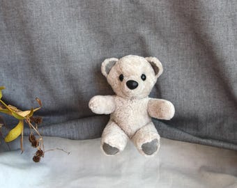 Sheepskin teddy bearr: White Plush Interior Toy