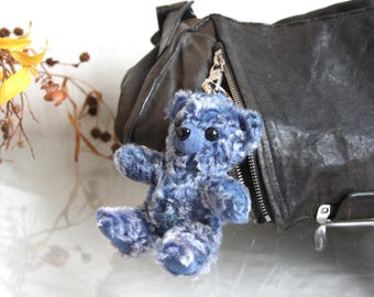Teddy bear keychain for a bag, keys, or rearview mirror,  Stylish accessory