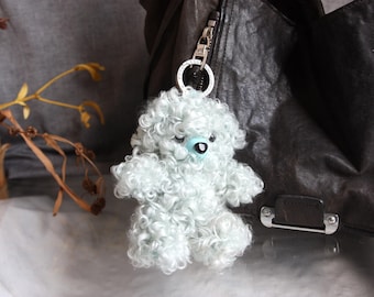 Teddy bear keychain for a bag, keys, or rearview mirror,  Stylish accessory