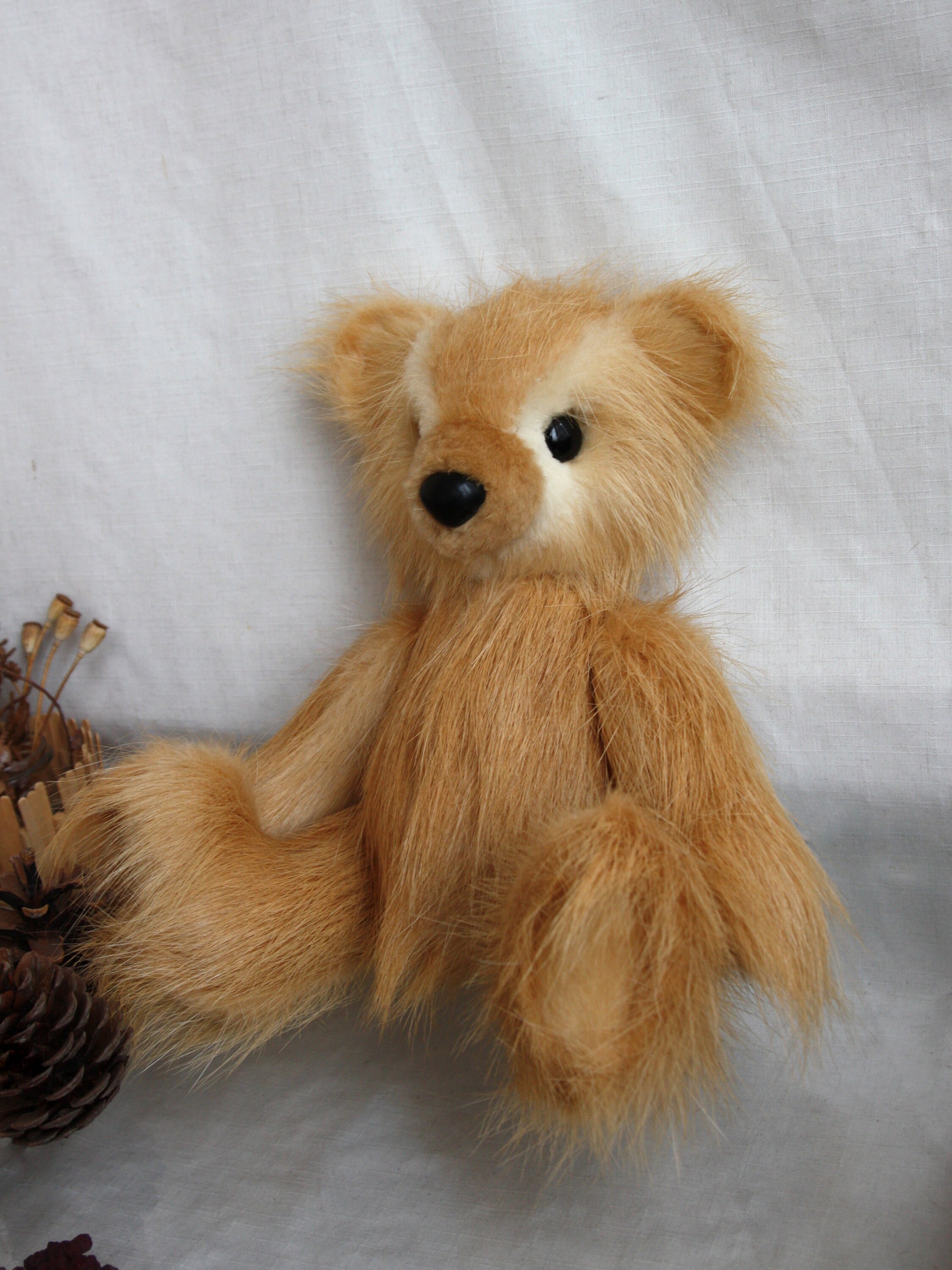 Bear From Natural Nutria Fur Size XL Teddy Bear A Toy of Etsy