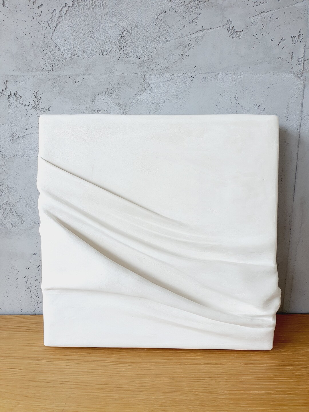 Abstract Structural Painting on Canvas, 3D Plaster Picture ...
