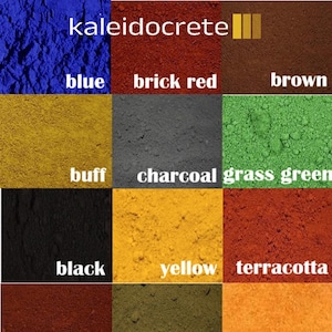 pigment dye for concrete, resin, grout, ceramics pottery in 13 colours.high quality iron oxide dye
