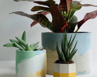DIY Concrete Crafting Kit: White Cement, Sand, Pigment Dye