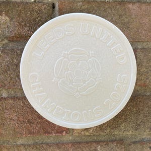 Leeds United championship winners 2025 fan stone or wall plaque