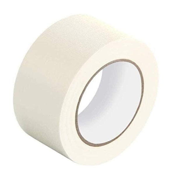 White paper kraft tape solvent based 100% recyclable 50m x 48mm
