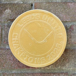 Leeds United championship winners 2025 fan stone or wall plaque