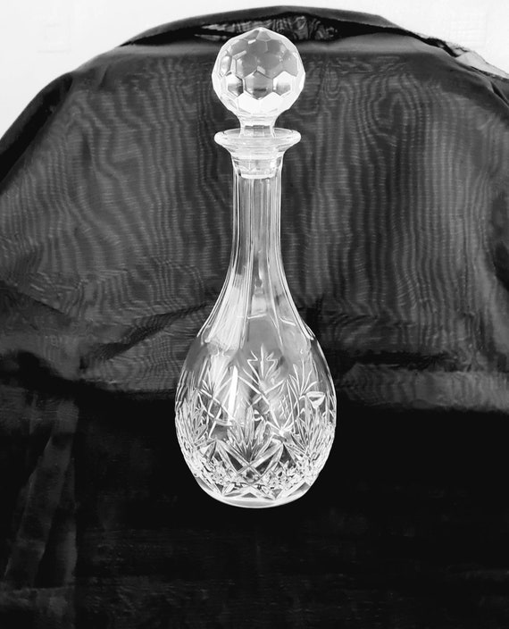 Vintage Antique Large Cut Glass Decanter Spirit Decanter Etsy
