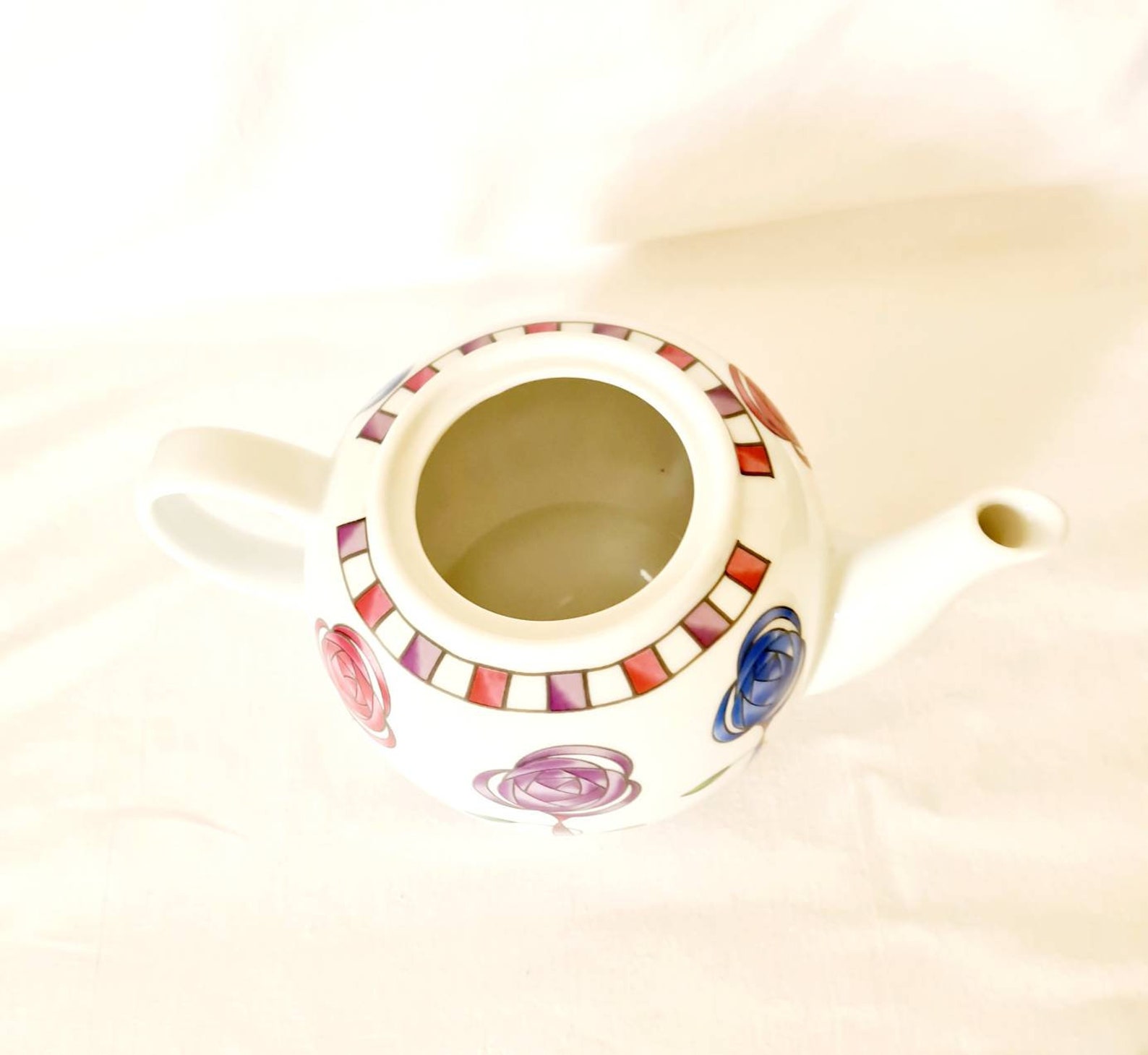 Vintage Leonardo Fine China Teapot Floral Design Teapot Etsy