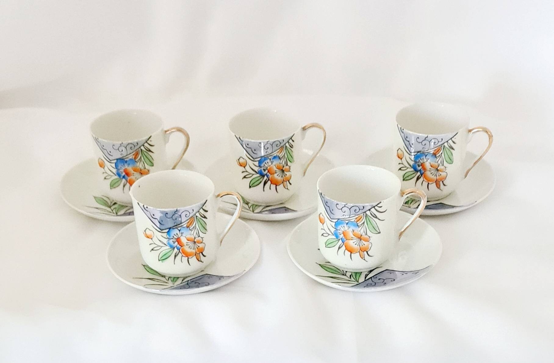 Vintage 1940s/1950s 14pc Hand Painted Klimax Japanese Etsy