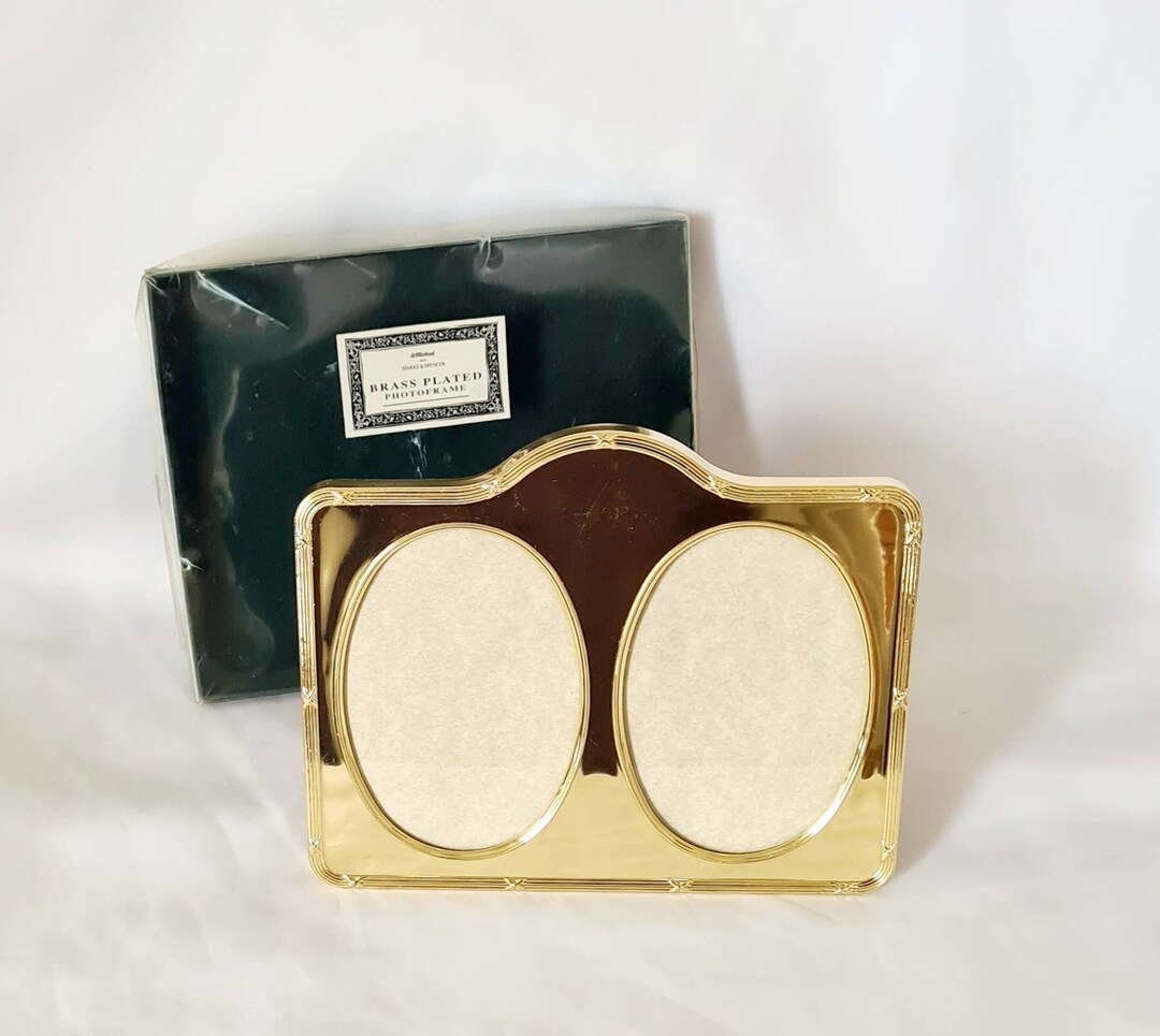 Vintage Mark's and Spencers Brass Plated Photo Frame, Home Decor