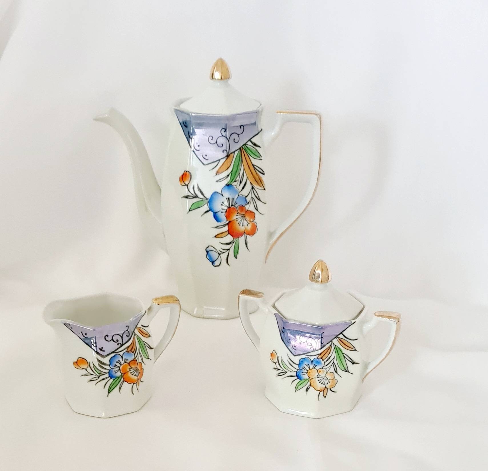 Vintage 1940s/1950s 14pc Hand Painted Klimax Japanese Etsy