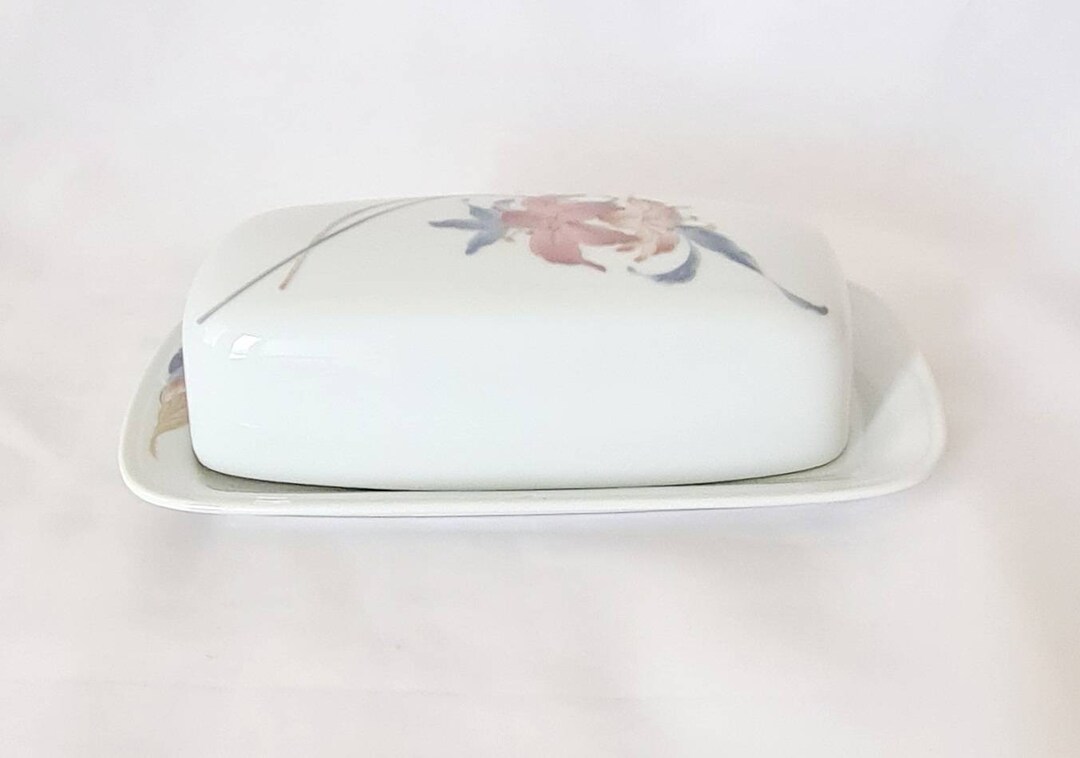 Vintage Anatole Rectangular Butter Dish, Lidded Butter Dish, Antique