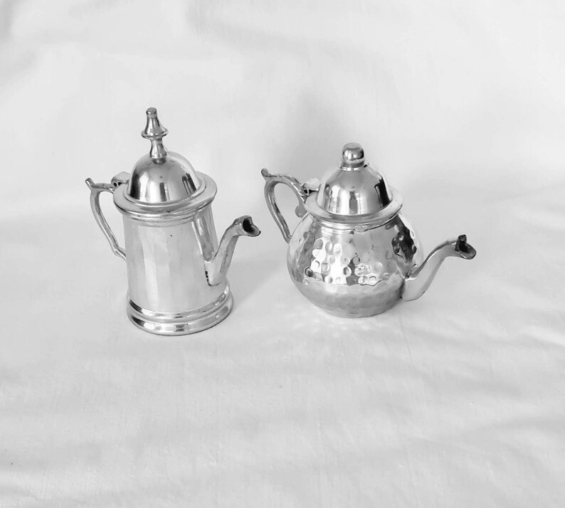 Vintage Silver Tone Candle Holder Teapot and Coffee pot Etsy