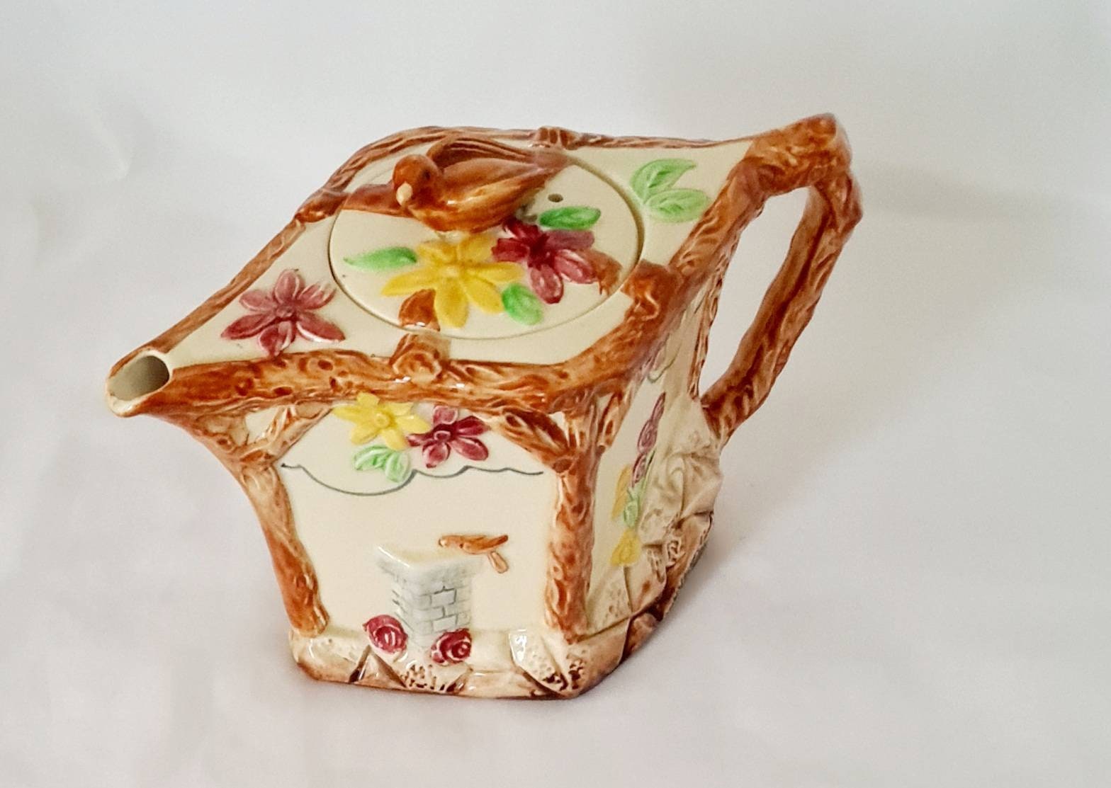 Vintage Wade Heath Bird Teapot Antique 1930s Wade Teapot Etsy
