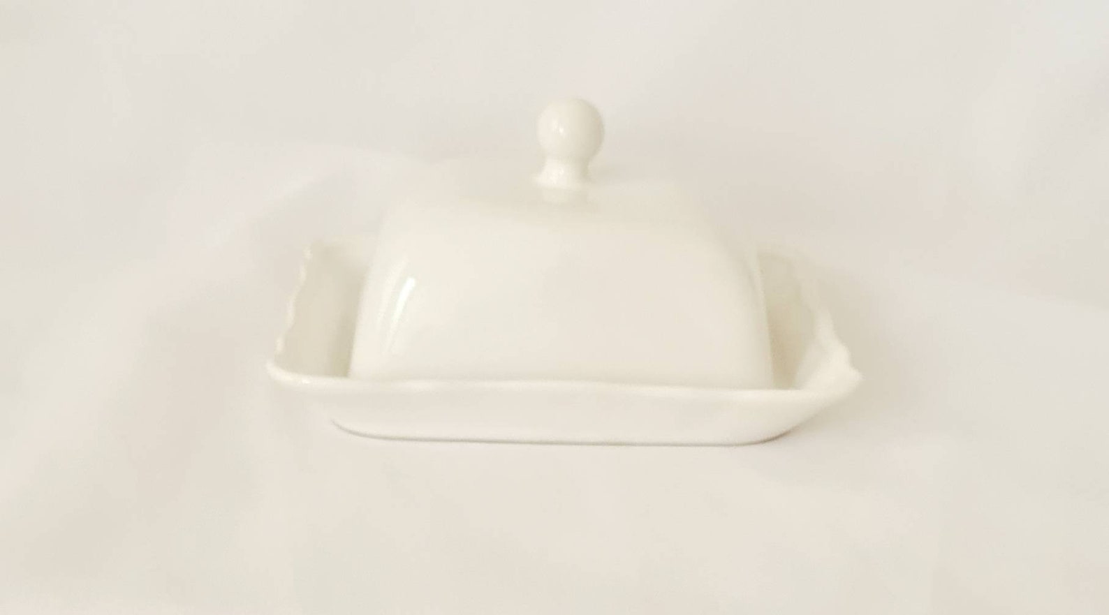 Vintage Porcelain White Butter Dish IKEA Cheese Dish White Etsy UK