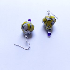 Origami hot air balloon paper earrings for all occasions
