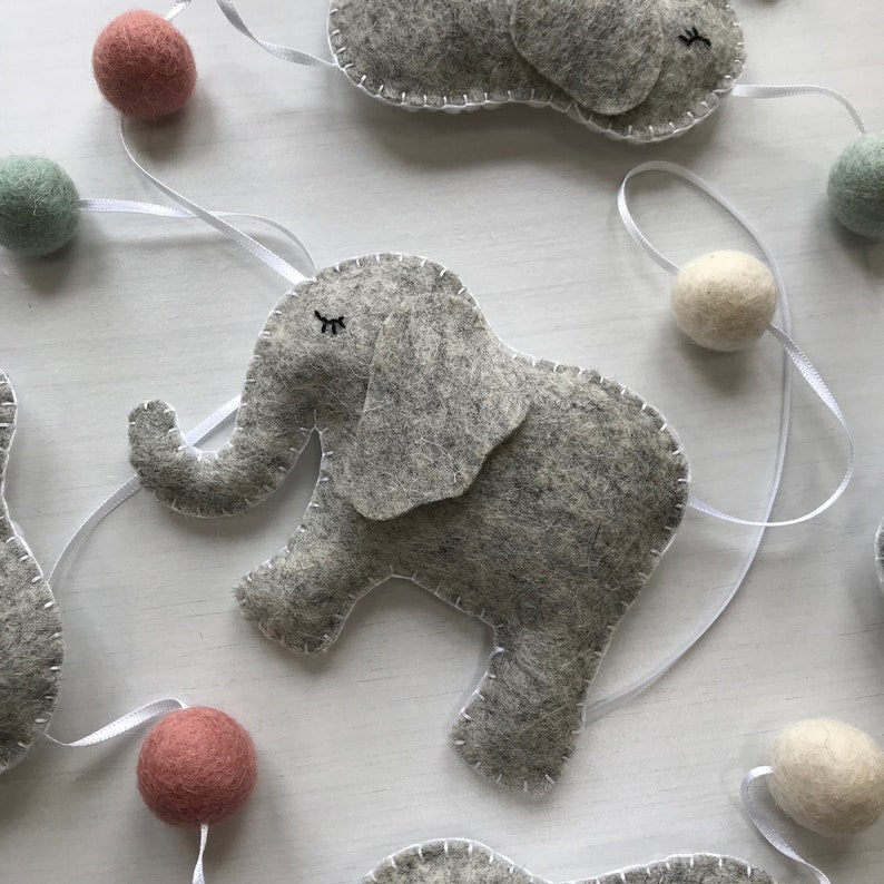 Elephant Garlandelephant Theme Nurserybaby Room Etsy UK