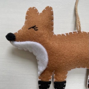 fox Christmas decoration tree trimming woodland theme xmas decoration rustic tree fox animal bauble image 2