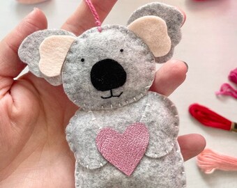 cadeau koala, décor de la Saint-Valentin, cadeau de la Saint-Valentin, cadeau d'amour, cadeau d'émigration, ours koala, cadeau australien, anniversaire, kangourou