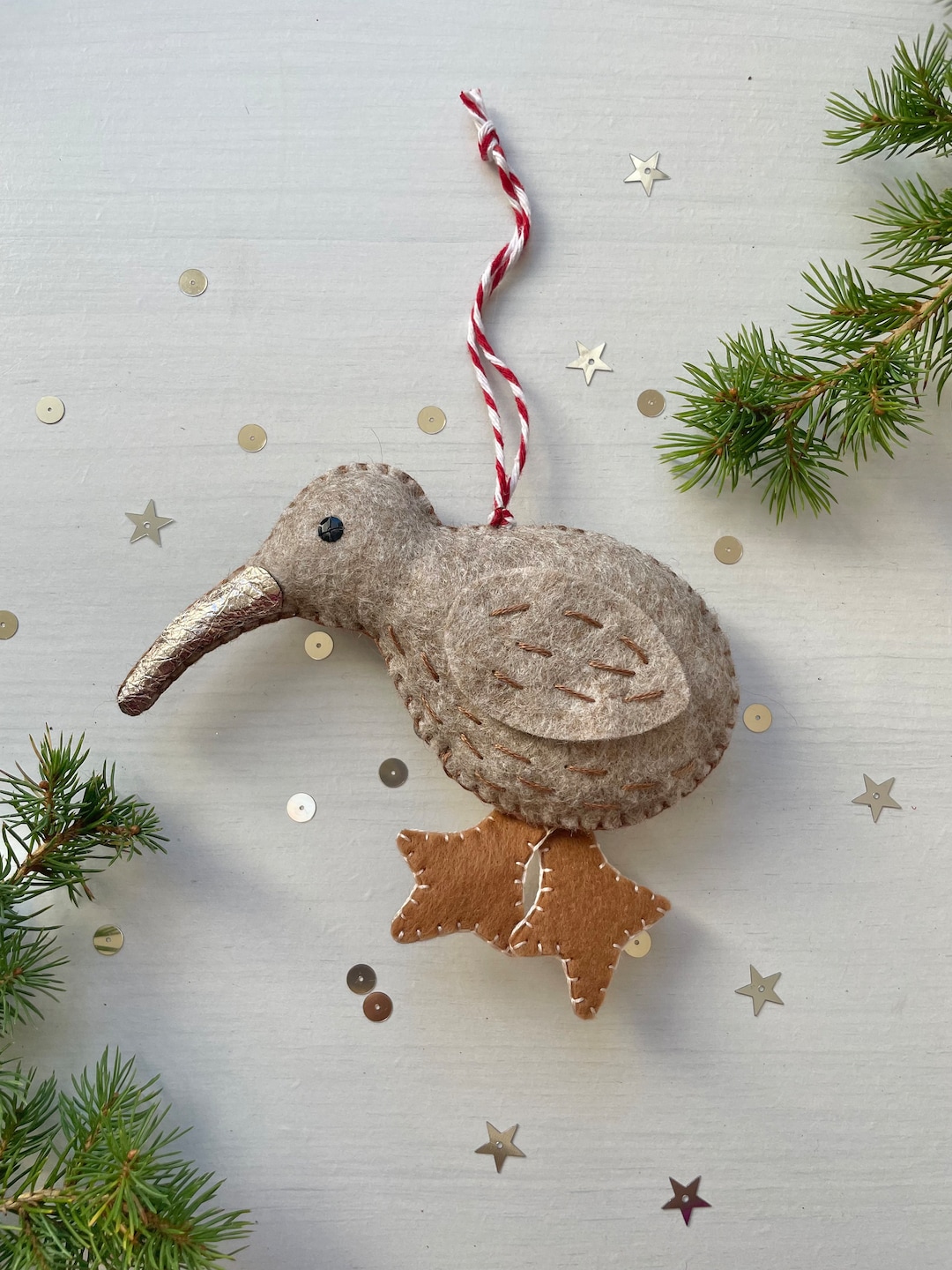 Kiwi Bird Christmas Ornament Kiwi Decoration Stocking Filler Handmade Christmas Ornament New