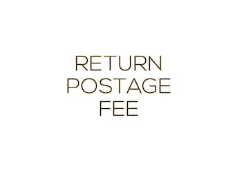Return postage cost