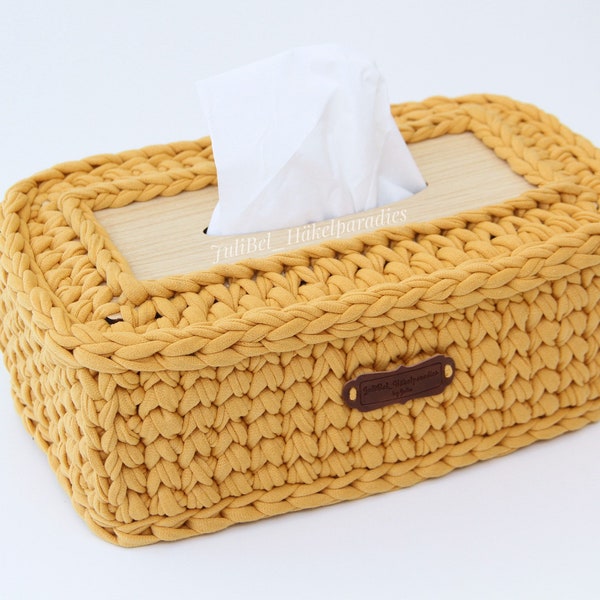 Taschentücherbox ,Kosmetiktücherbox, Tissue Cover gehäkelt.