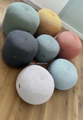 Pouf, seat pouf, crochet pouf, crocheted from cotton cord