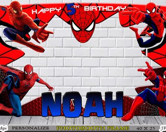 spiderman birthday etsy