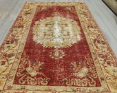 3X6 TURKISH RUNNER RUG, Vintage Rug, Home decor, Carpet, Turkish rug, Wool rug, Rug runner, Bohemian rug, Runner rug, Floral rug, 3.2x6.5