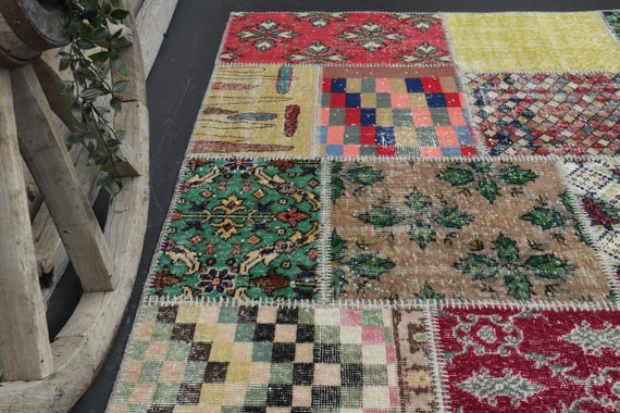 52.5×185.5 Patchwork ViNTAGE TURKiSH RUG 52.5×185.5 Patchwork ViNTAGE TURKiSH RUG（Handmade Rugs and