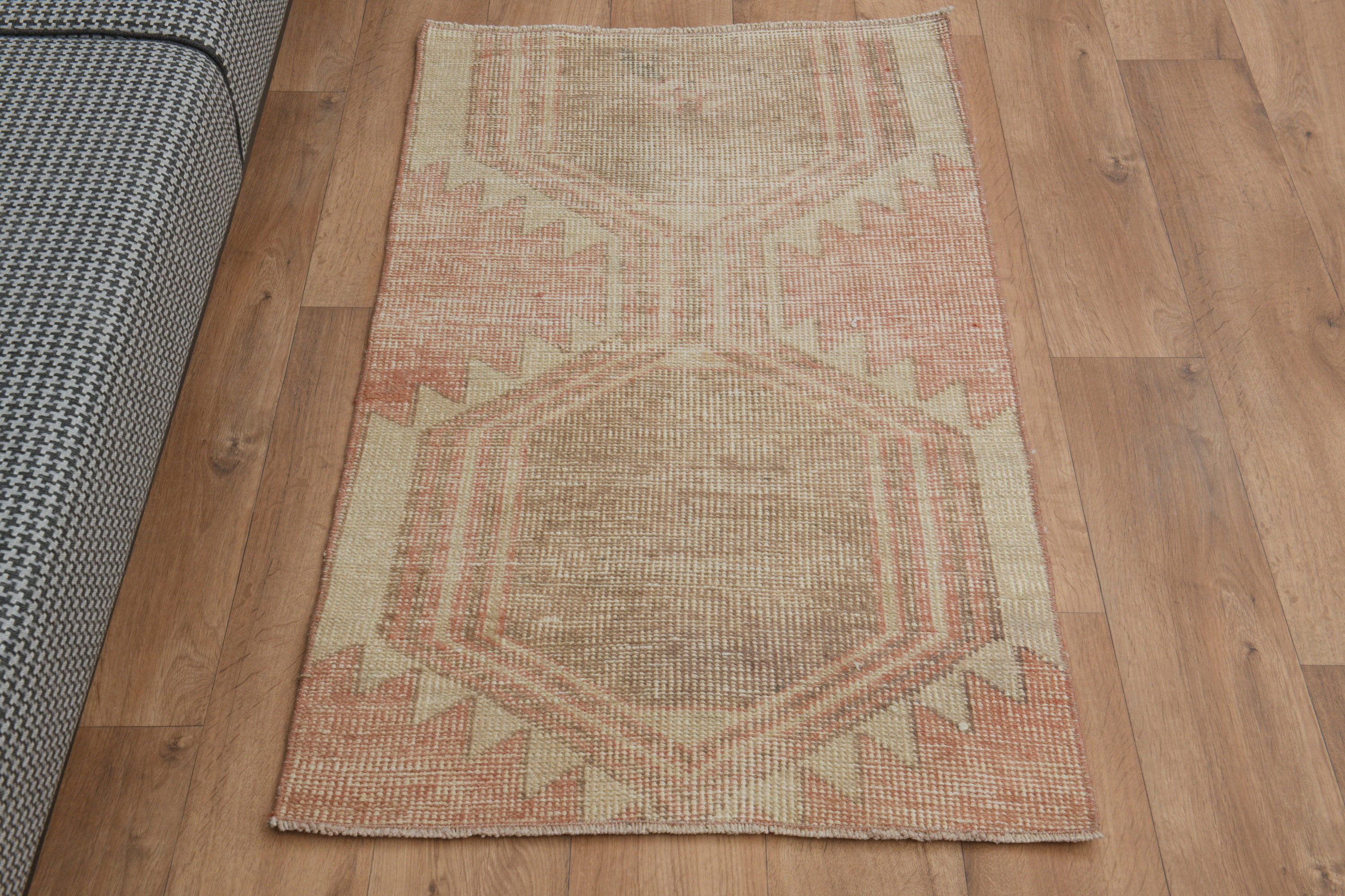 2x4 PINK MINI RUG, Small Rug, Decor, Vintage Turkish Rug, Minimalist ...