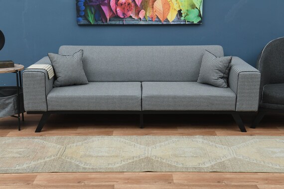 2.6x10.7フィート、トルコ製ヴィンテージランナー、オレンジブラウン