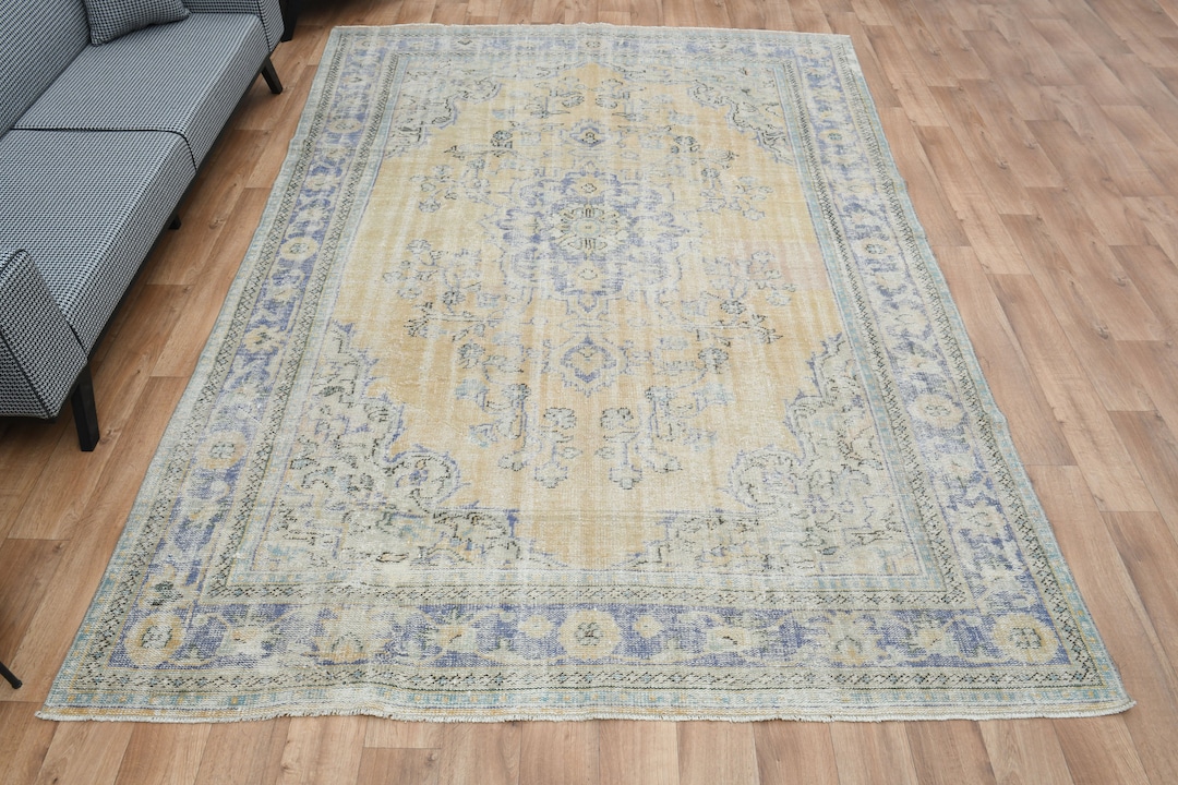 104×200 キナリ×ボルドー　薔薇の街　トルコヴィンテージラグ 7.1x10.4 トルコ製ラグ、ヴィンテージキッチンラグ、バスラグ、花柄