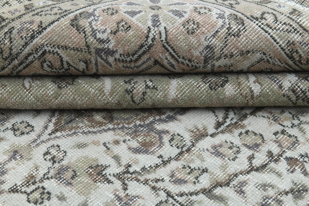 5'9x10 Ft, Antique Natural Runner, Beige Floral Brown Turkish Runner ...