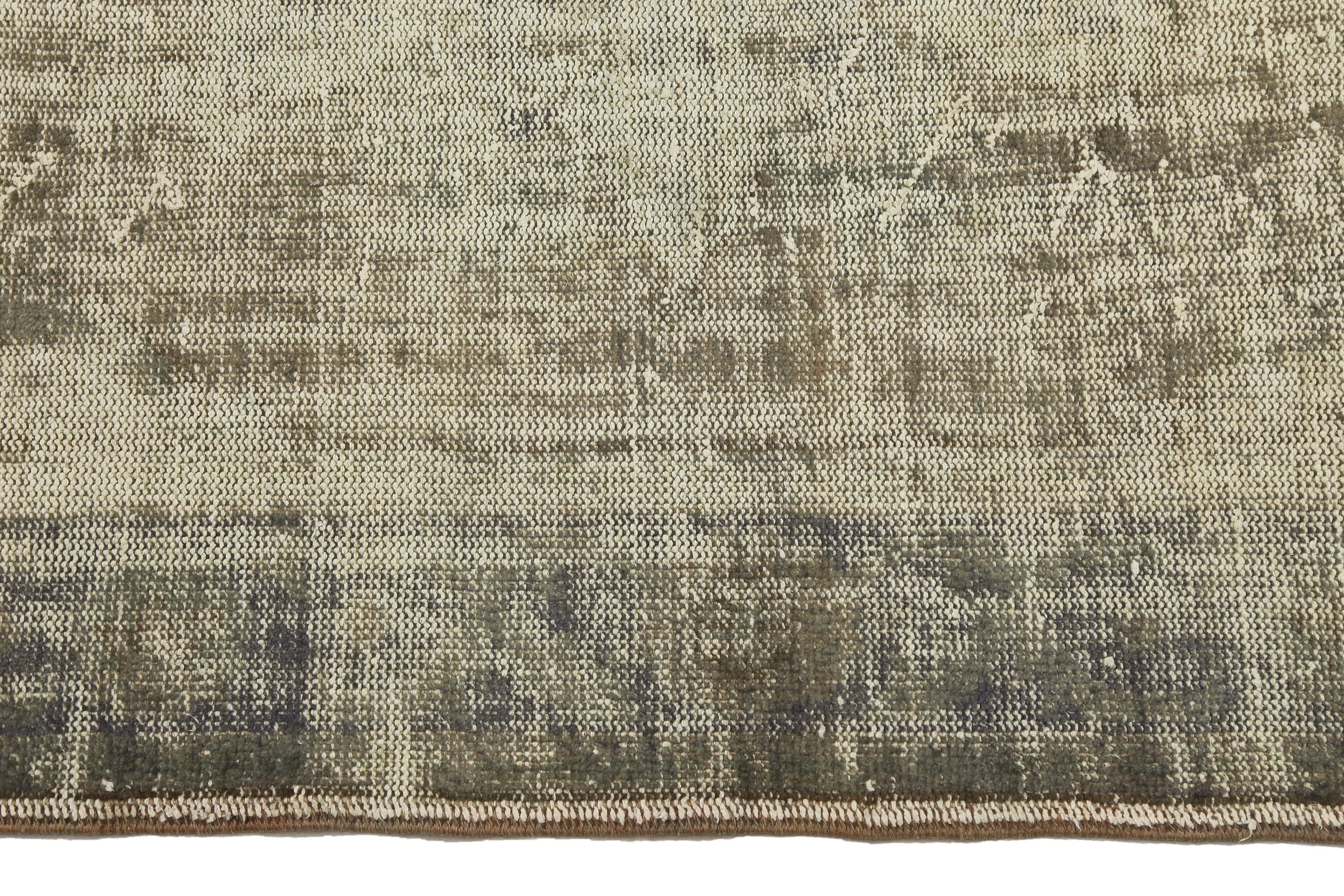 Vintage Turkish Felt Rug, Heavyweight 28 X 56 In. One-of-a