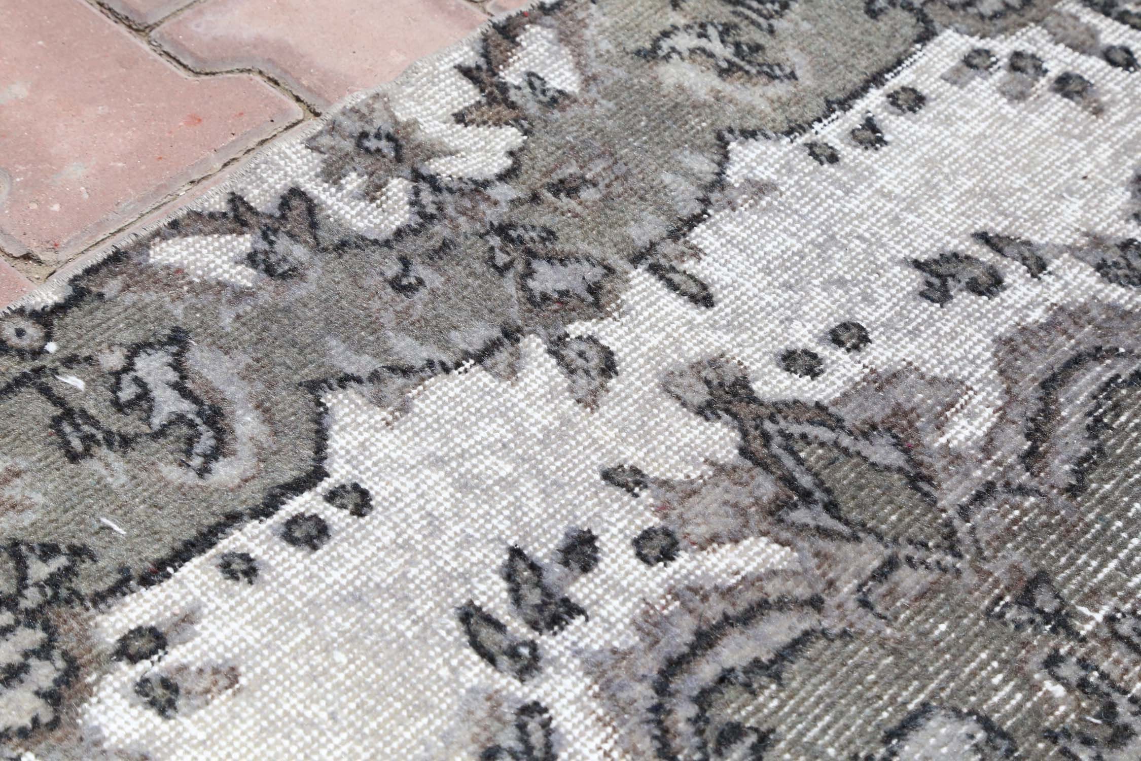 4x7 TURKISH RUG Gray Carved Rug Area Rug Vintage Rug | Etsy