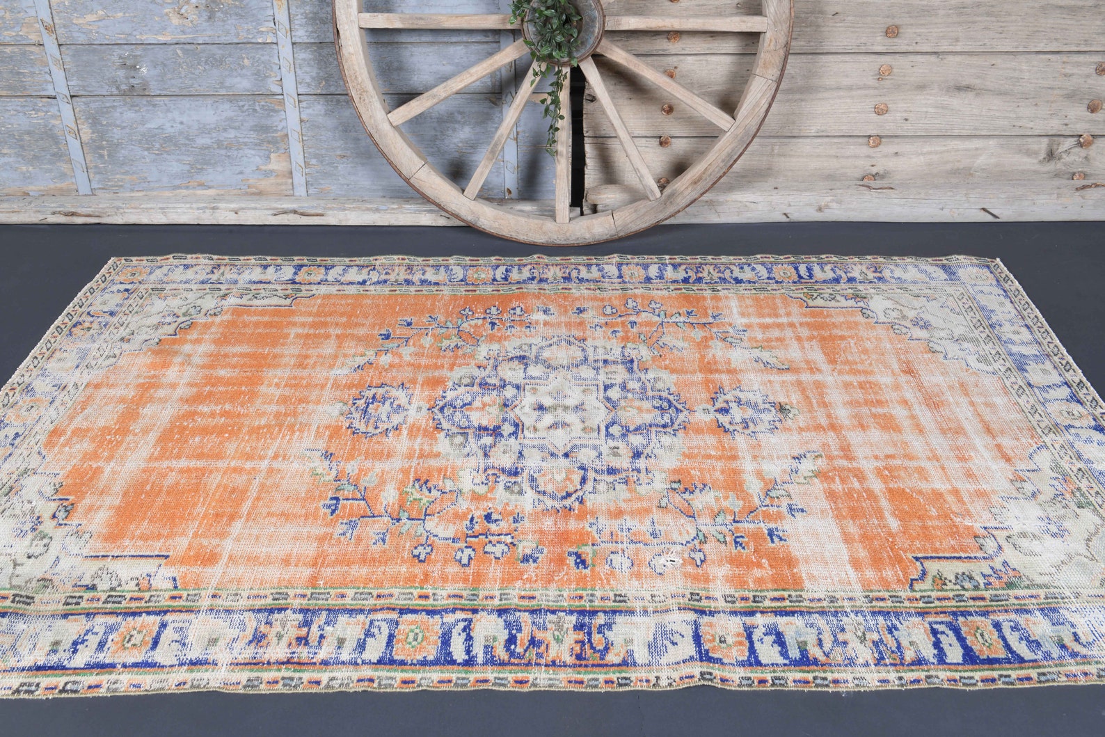 4.9x7.8 Alfombra vintage turca Alfombra de área Tono de | Etsy