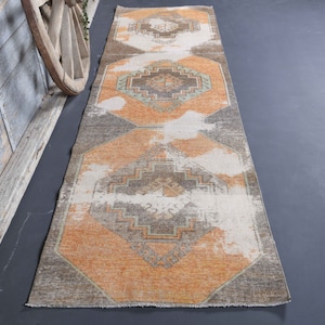 3.6 x 6.4フィート、トルコ製ヴィンテージラグ、ブルーピンク