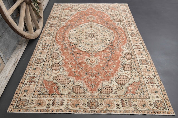 5.2x8.7, UNIQUE Turkish Vintage Faded Coral Oushak Oriental Rug, Area Rug, Shabby, Living Room Rug, Turkey Rug, Handmade, Beige Green Red - Etsy 5.2x8.7, UNIQUE Turkish Vintage Faded Coral Oushak Oriental Rug, Area Rug, Shabby, Living Room Rug, Turkey Rug, Handmade, Beige Green Red - Etsy